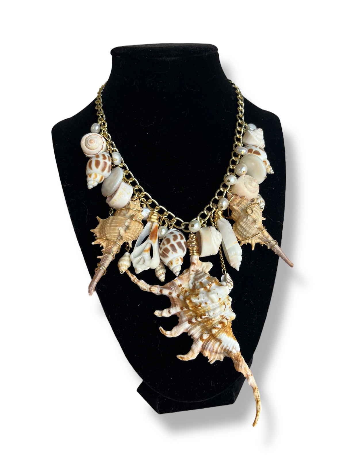 Spiked Mermaid Charm Necklace