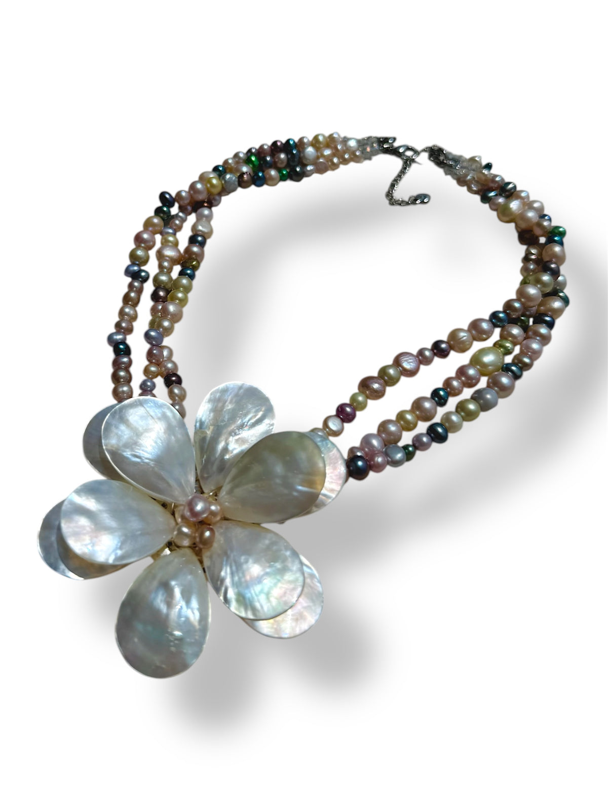 Pearlescent Wildflower Necklace