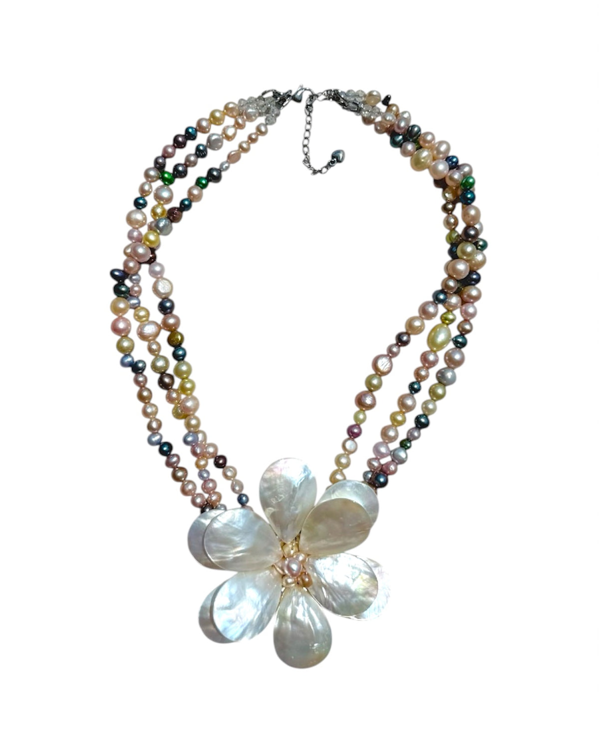 Pearlescent Wildflower Necklace