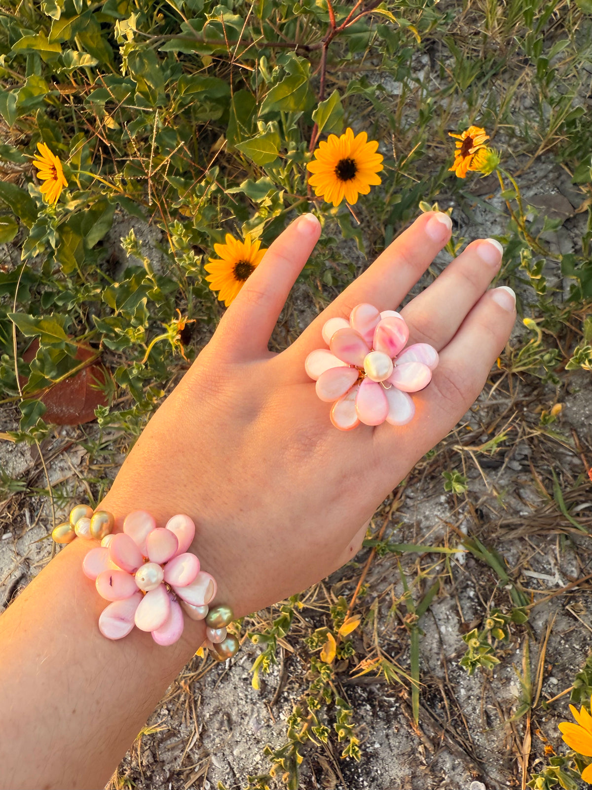Pink Lily Bracelet