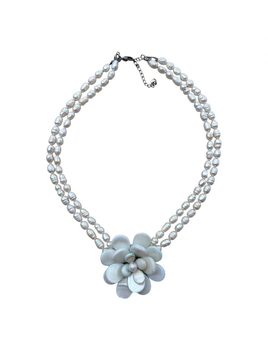 Blue Lotus Necklace